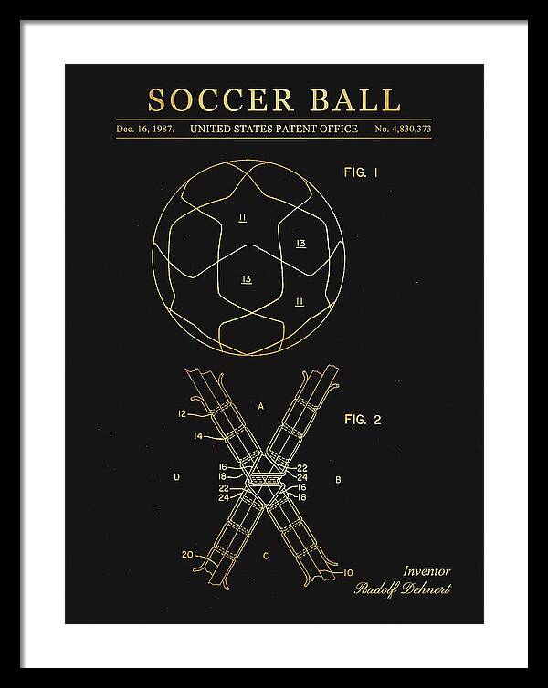 Soccer Ball Gold Patent Us4830373a