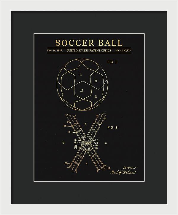 Soccer Ball Gold Patent Us4830373a