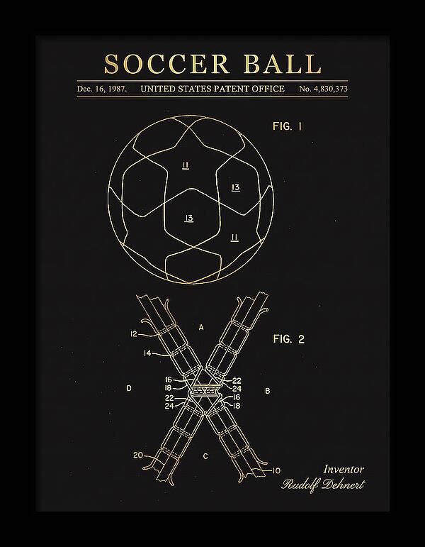 Soccer Ball Gold Patent Us4830373a