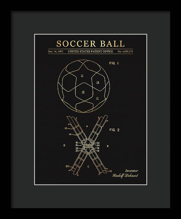 Soccer Ball Gold Patent Us4830373a