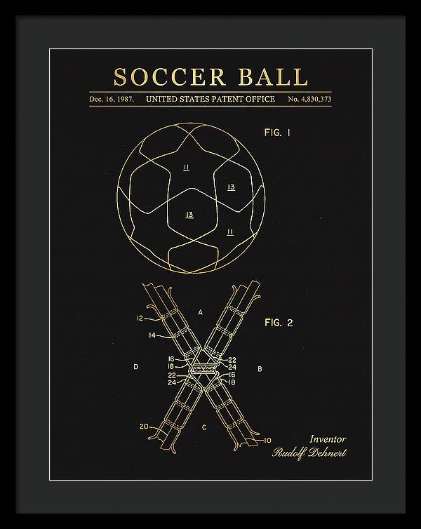 Soccer Ball Gold Patent Us4830373a