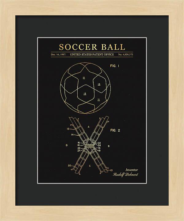 Soccer Ball Gold Patent Us4830373a