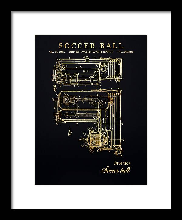 Soccer Ball Gold Patent Us496082