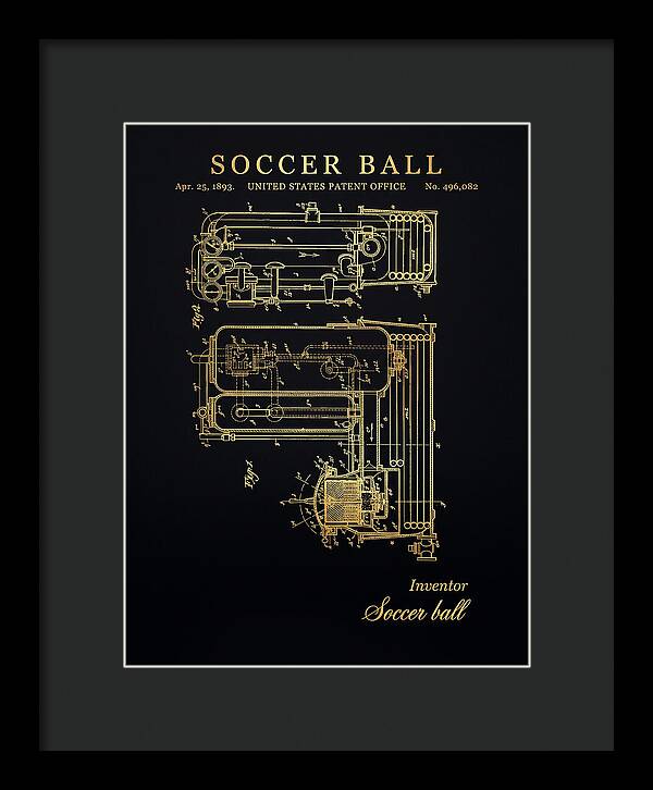 Soccer Ball Gold Patent Us496082