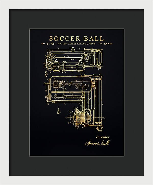 Soccer Ball Gold Patent Us496082