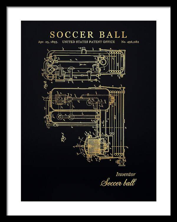 Soccer Ball Gold Patent Us496082