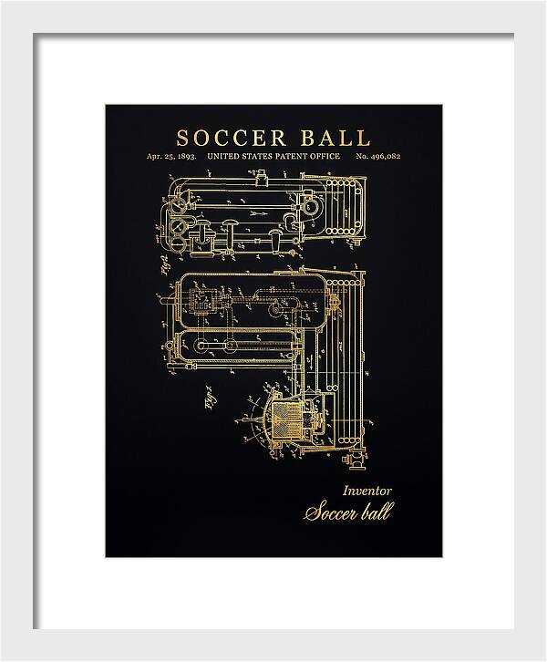 Soccer Ball Gold Patent Us496082