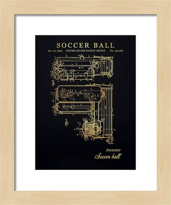 Soccer Ball Gold Patent Us496082