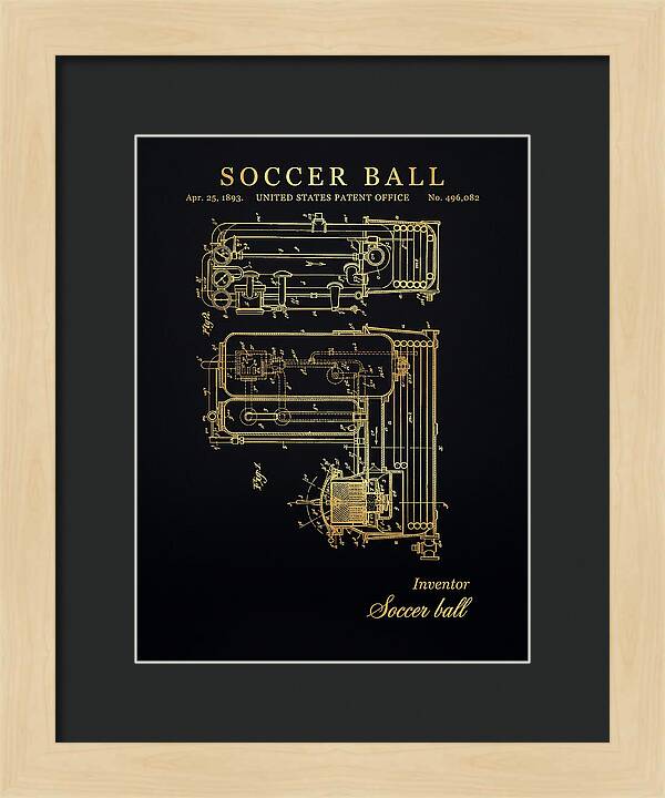 Soccer Ball Gold Patent Us496082