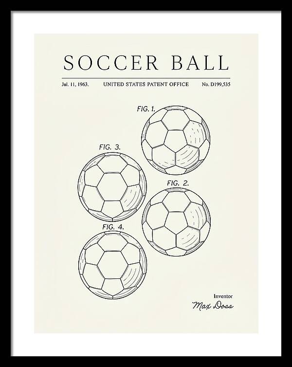 Soccer Ball Minimalist Patent Usd199535s