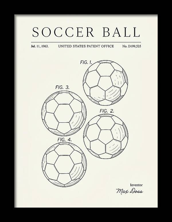 Soccer Ball Minimalist Patent Usd199535s