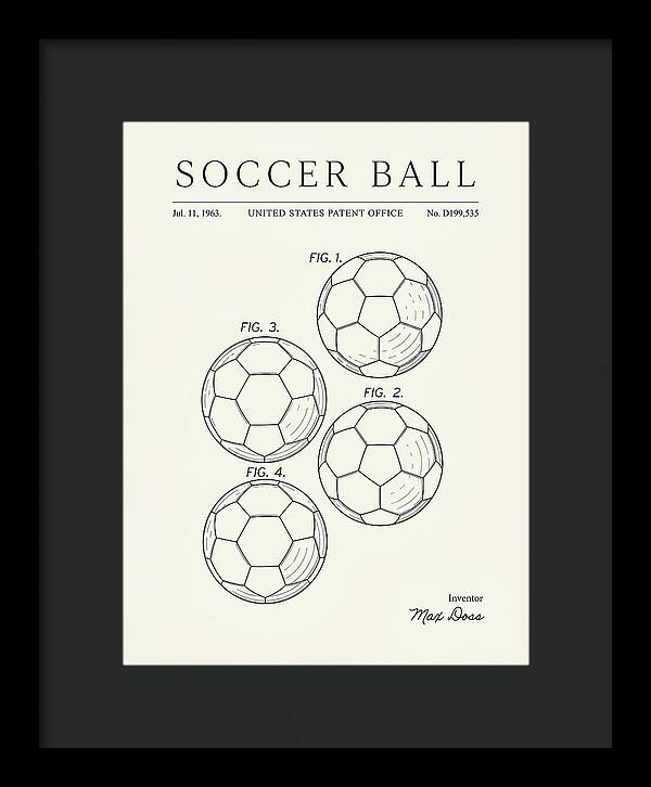 Soccer Ball Minimalist Patent Usd199535s