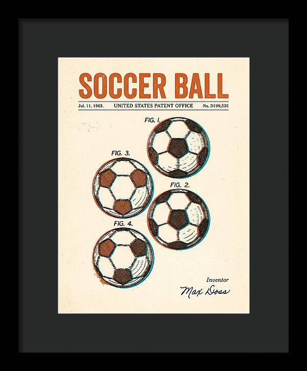 Soccer Ball Retro Patent Usd199535s