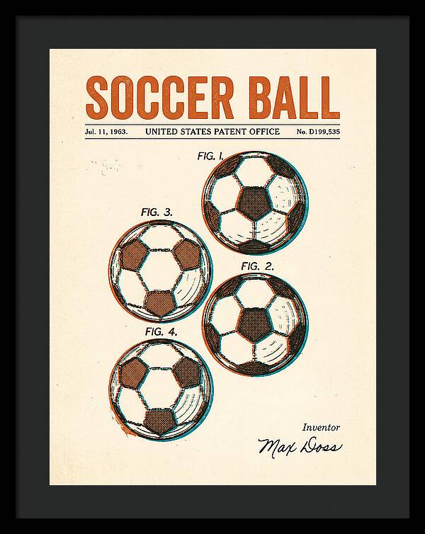 Soccer Ball Retro Patent Usd199535s