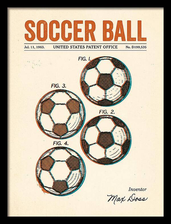 Soccer Ball Retro Patent Usd199535s