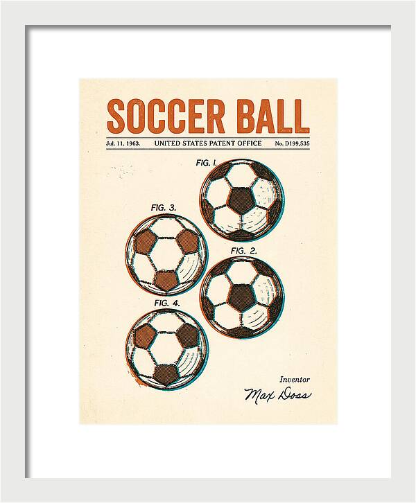 Soccer Ball Retro Patent Usd199535s
