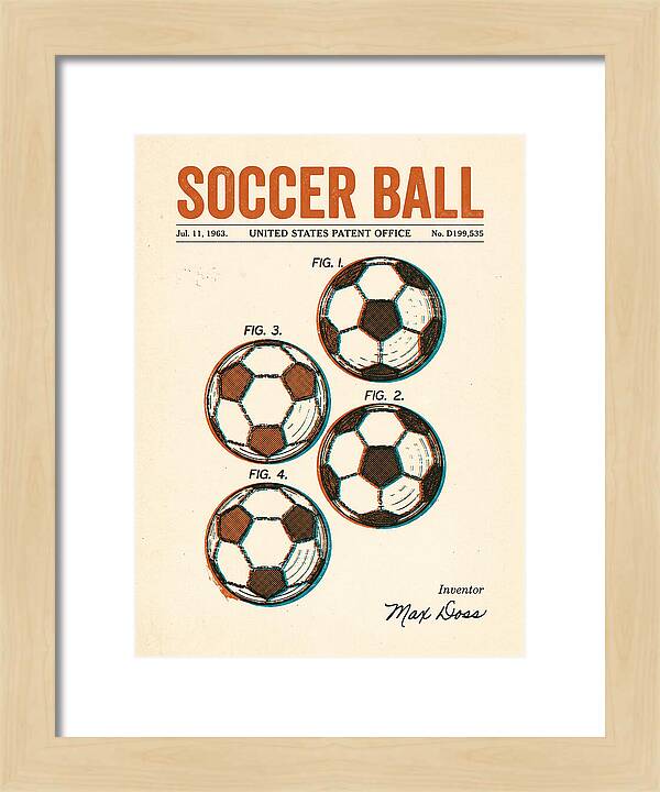 Soccer Ball Retro Patent Usd199535s
