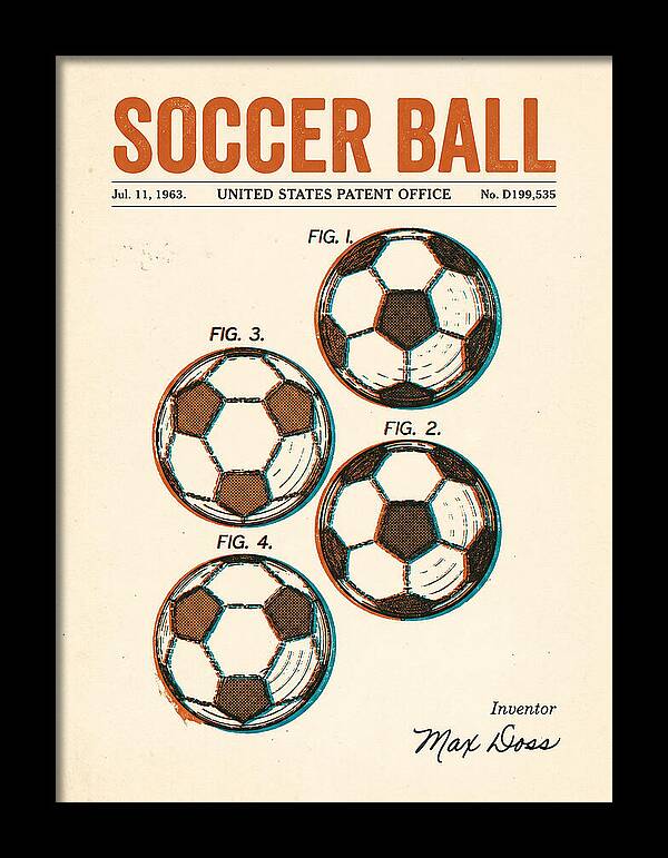 Soccer Ball Retro Patent Usd199535s