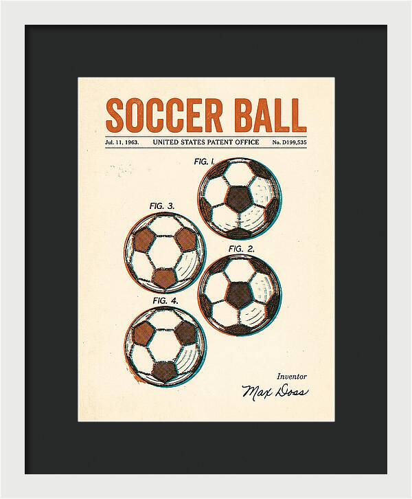 Soccer Ball Retro Patent Usd199535s