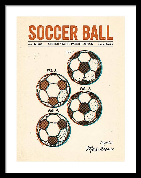 Soccer Ball Retro Patent Usd199535s