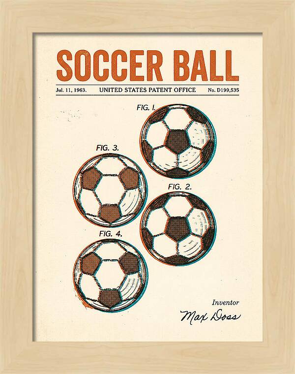 Soccer Ball Retro Patent Usd199535s