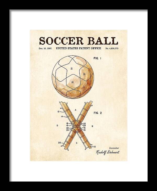 Soccer Ball Watercolor Patent Us4830373a