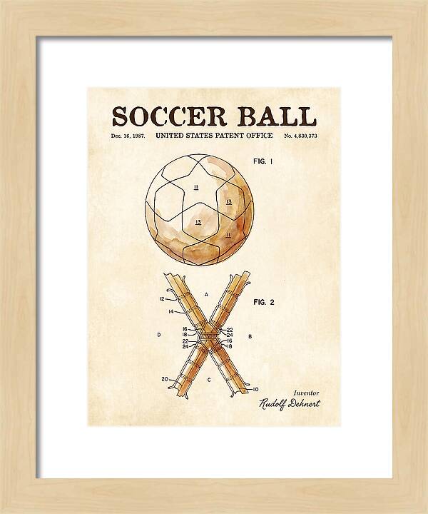 Soccer Ball Watercolor Patent Us4830373a