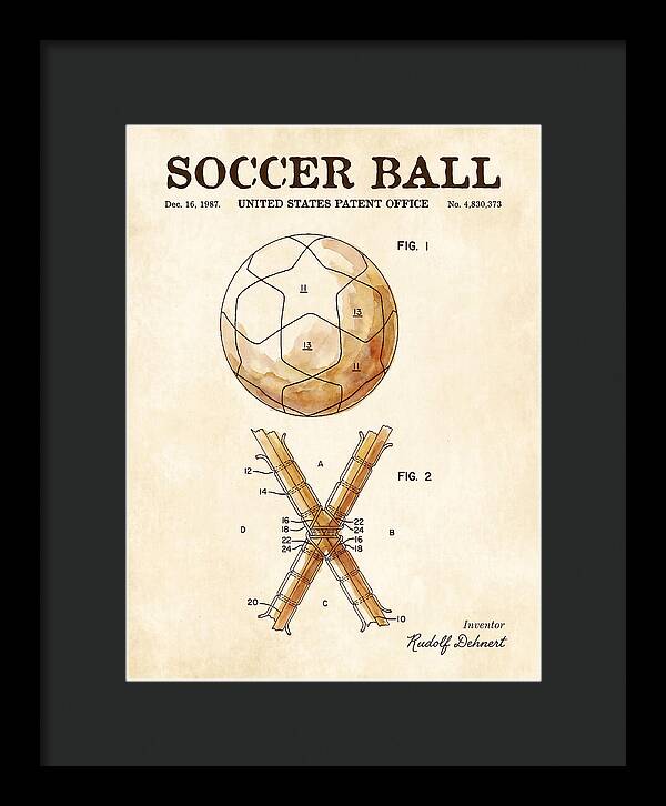 Soccer Ball Watercolor Patent Us4830373a