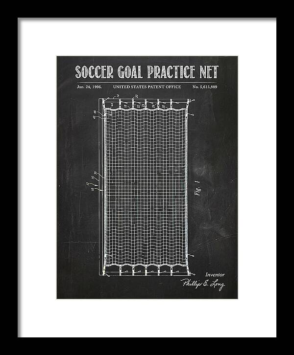 Soccer Goal Practice Net Chalkboard Patent Us5615889