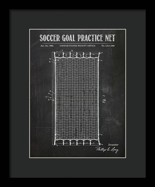 Soccer Goal Practice Net Chalkboard Patent Us5615889