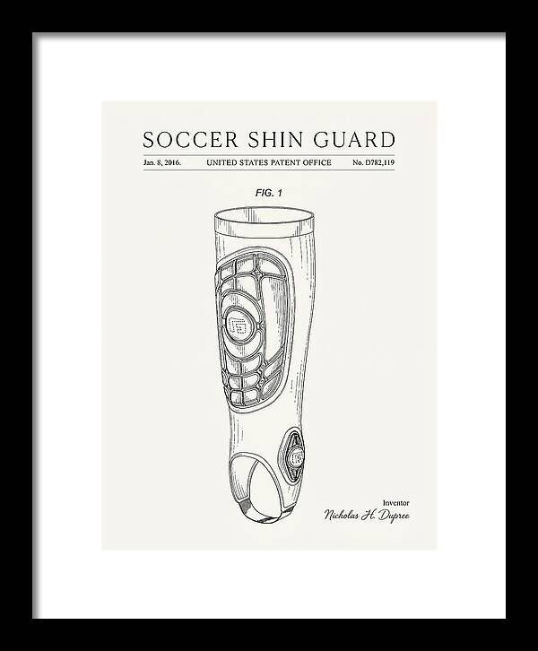 Soccer Shin Guard Minimalist Patent Usd782119
