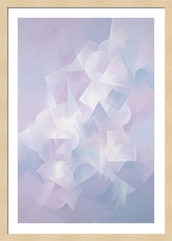 Soft Cloud Forms In Lavender Hues