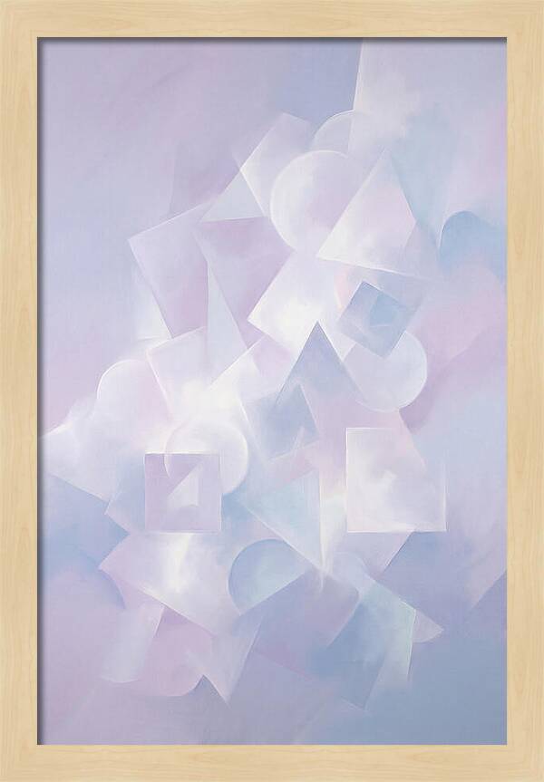 Soft Cloud Forms In Lavender Hues