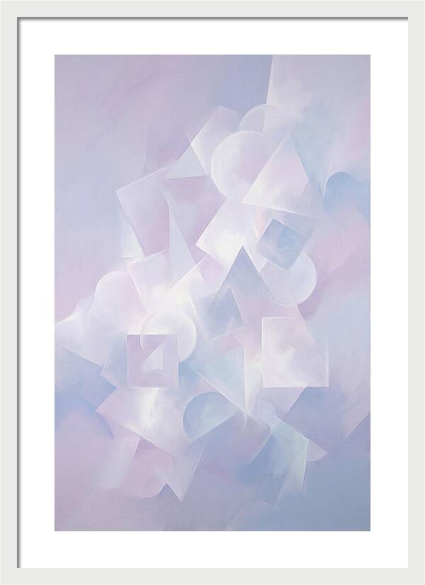 Soft Cloud Forms In Lavender Hues