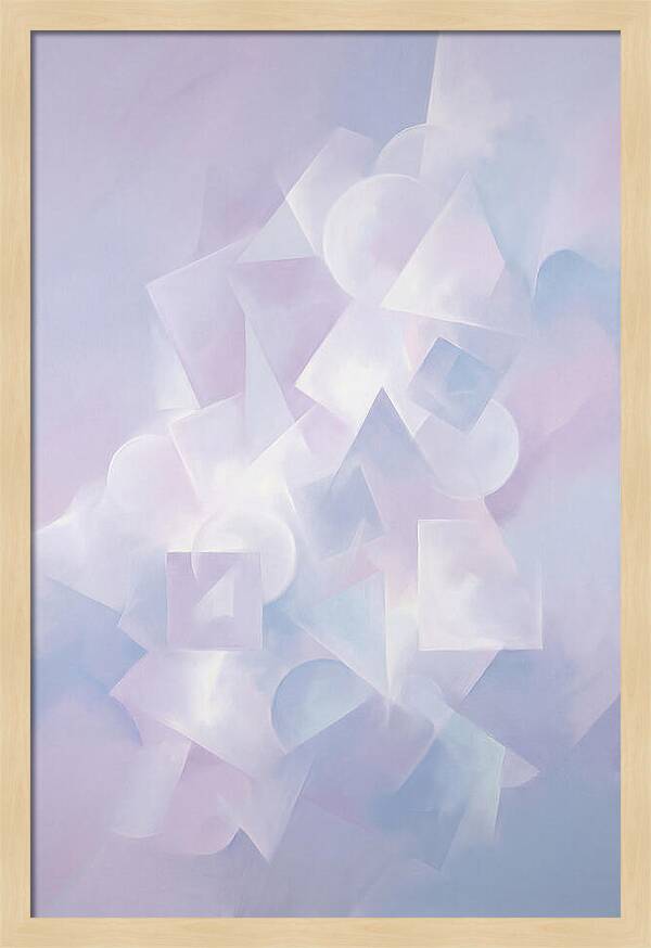 Soft Cloud Forms In Lavender Hues