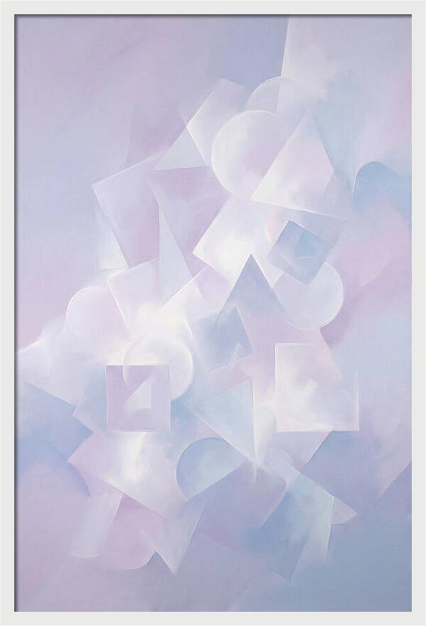 Soft Cloud Forms In Lavender Hues