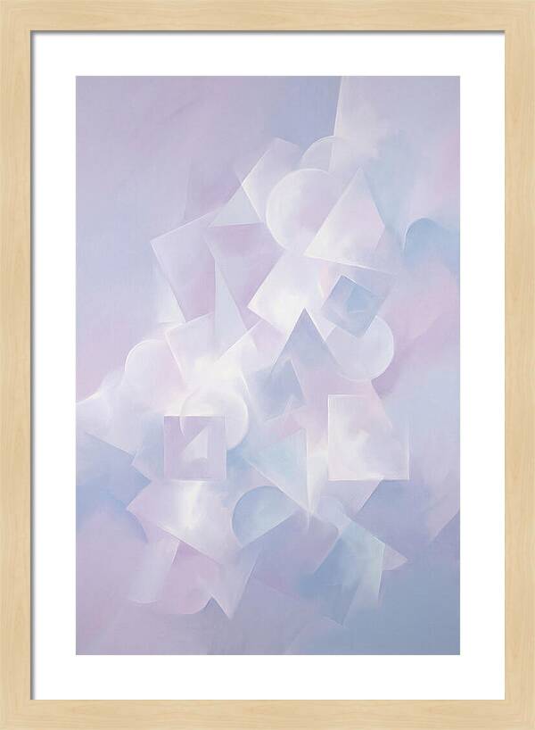 Soft Cloud Forms In Lavender Hues