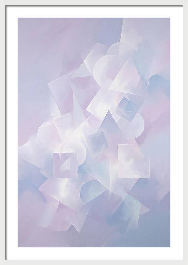 Soft Cloud Forms In Lavender Hues