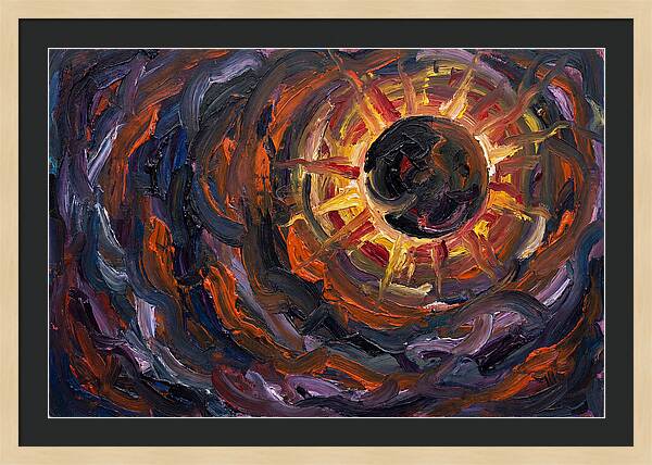 Solar Eclipse In Expressionist Style
