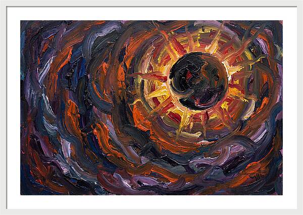 Solar Eclipse In Expressionist Style