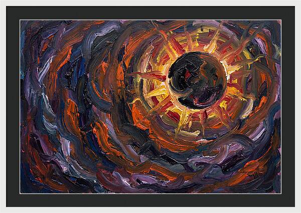 Solar Eclipse In Expressionist Style