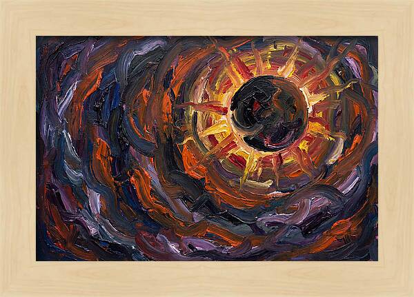 Solar Eclipse In Expressionist Style
