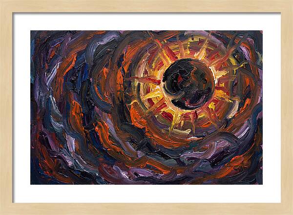 Solar Eclipse In Expressionist Style