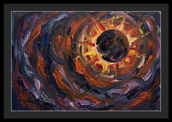 Solar Eclipse In Expressionist Style