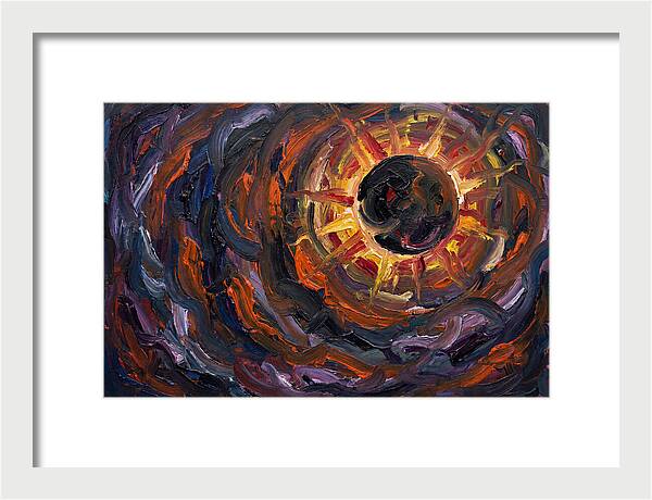 Solar Eclipse In Expressionist Style