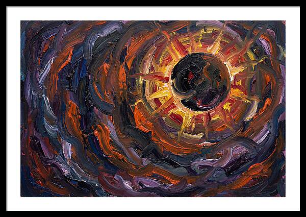 Solar Eclipse In Expressionist Style