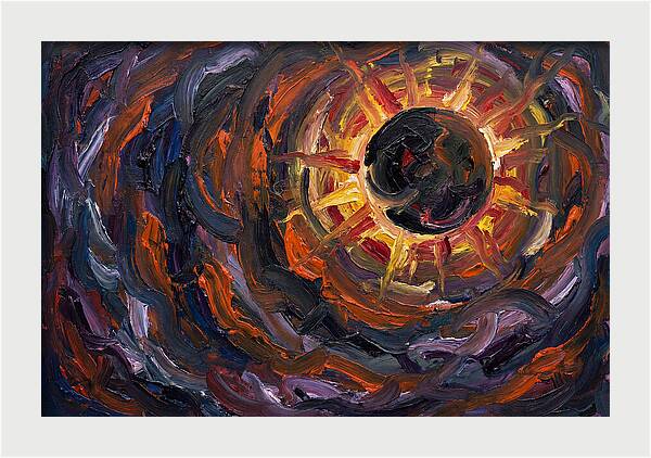 Solar Eclipse In Expressionist Style