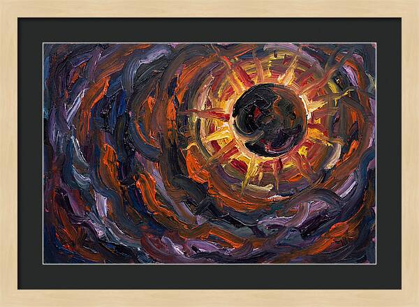 Solar Eclipse In Expressionist Style