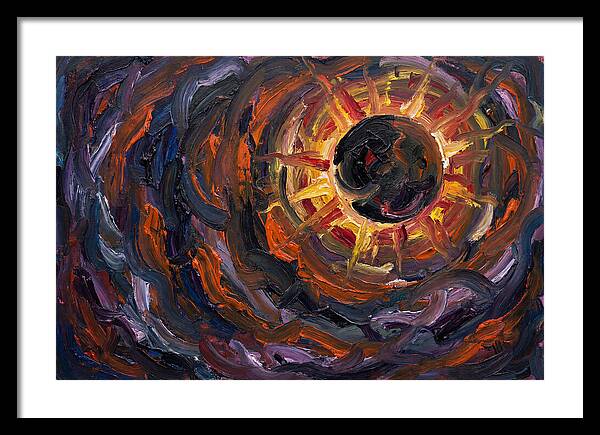 Solar Eclipse In Expressionist Style