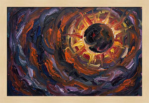 Solar Eclipse In Expressionist Style